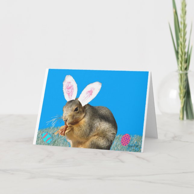 Melvin Cottontail Greeting Card (Front)