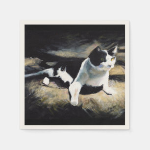 Melvin the Cat Fine Art Napkin