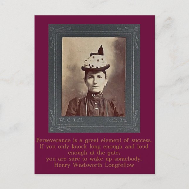 Melvina Jane (Rupp) Zarfos of York Co., PA Postcard (Front)