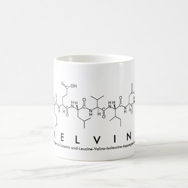 Melvina peptide name mug (Center)