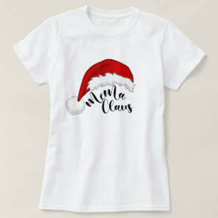 Mema  Claus Christmas Santa T-Shirt