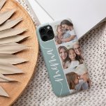 Mema Script Grandma Photo Collage iPhone 13 Case<br><div class="desc">Celebrate her grandma status with this special phone case featuring three treasured photos of her granddaughter,  grandson,  or grandchildren. The nickname "Mema" appears along the left side in elegant calligraphy script lettering for a unique personal touch.</div>