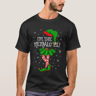 Memaw Elf Christmas Family Group Grandma Women Xma T-Shirt