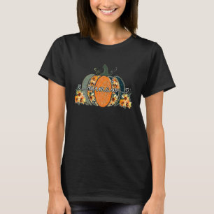 Memaw Fall Pumpkin Sunflowers Autumn Thanksgiving T-Shirt
