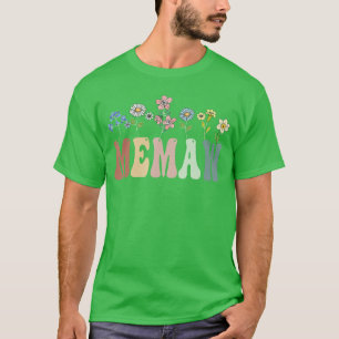 Memaw Gifts Women Wildflower Floral Design Memaw f T-Shirt