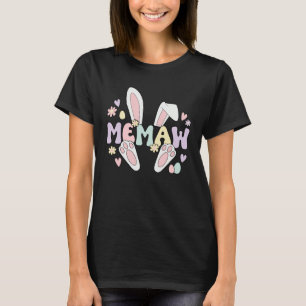 Memaw Grandma Easter Bunny Memaw Grandmother Easte T-Shirt