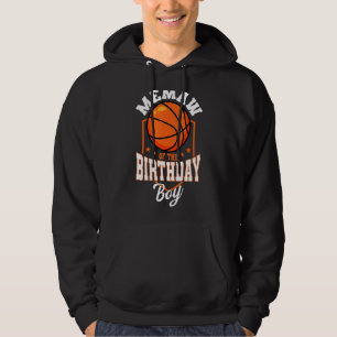 Memaw Of The Birthday Boy Basketball Theme Bday Pa Hoodie