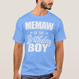 Memaw Of The Birthday Boy Matching Family T-Shirt
