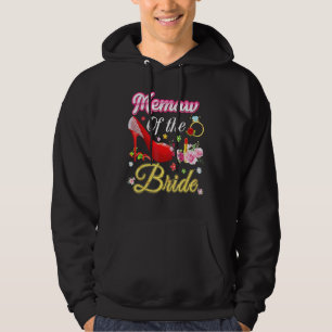 Memaw Of The Bride Happy Wedding Flower Pink Shoe  Hoodie