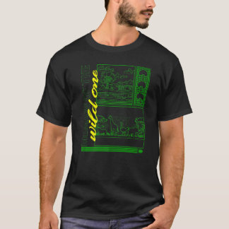 Memaw Of Wild One Zoo Trip Safari Jungle Animal B T-Shirt