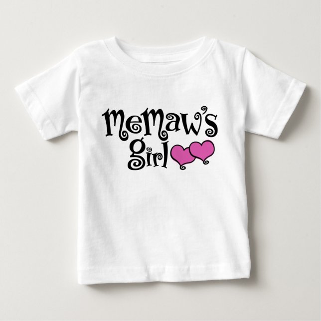 MeMaw’s Girl Baby T-Shirt (Front)