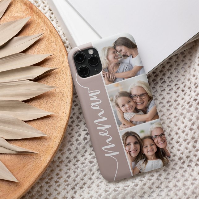 Memaw Script Grandma Photo Collage Case-Mate iPhone Case (Creator Uploaded)