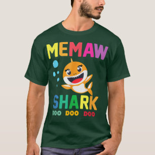 Memaw Shark  Memaw Shark Lover Family Mothers Day  T-Shirt