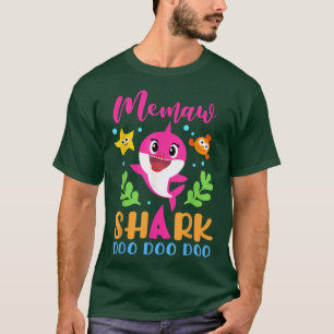 Memaw SharkMemaw Shark Lover Family Mothers Day  T-Shirt