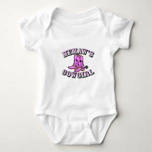 Memaw's Cowgirl Baby Bodysuit