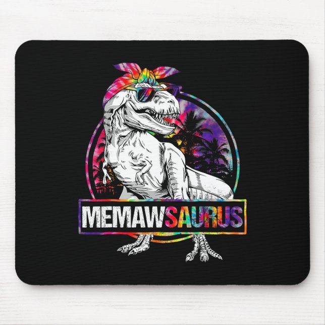 Memawsaurus Dinosaur Memaw Saurus Family Matching  Mouse Pad (Front)