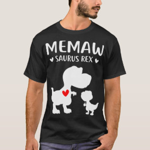 Memawsaurus Re Cute Mum and Baby Dinosaur Mothers T-Shirt