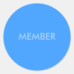 MEMBER CLASSIC ROUND STICKER