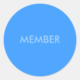 MEMBER CLASSIC ROUND STICKER