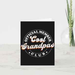 Member Cool Grandpas Club For New Grandfather Card