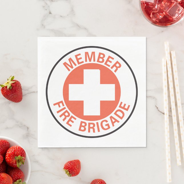 Member Fire Brigade Sign Napkin (Creator Uploaded)