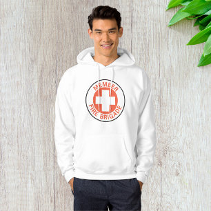 Member Fire Brigade Sign Red Cross Firefighter Hoodie