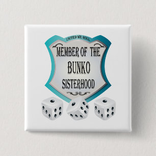 Member of the Bunko Sisterhood 15 Cm Square Badge