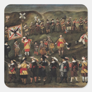 Members of the Brotherhood of St. Barbara Square Sticker