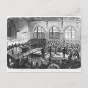 Members of the Commune being court martialled Postcard