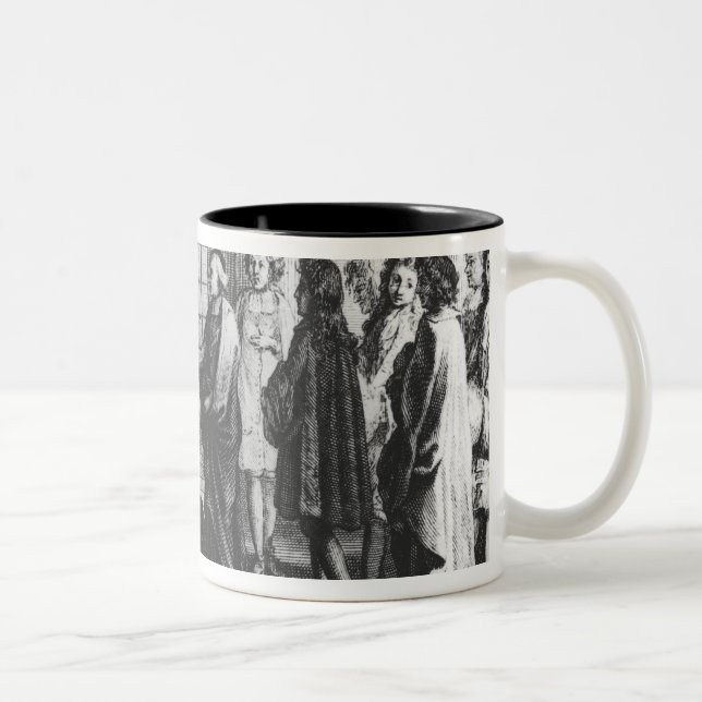 Members of the French Academy Two-Tone Coffee Mug (Right)