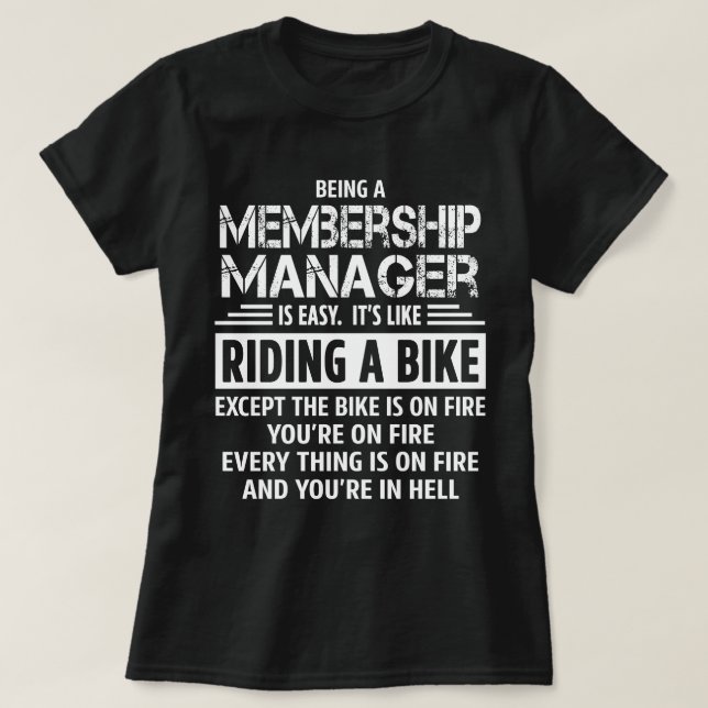 Membership Manager T-Shirt (Design Front)