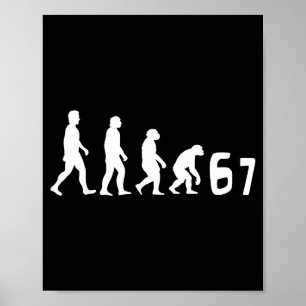 Meme 67 Brainrot Funny Parents Teachers Teenagers Poster