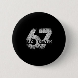 Meme 67 Six Seven 6 Cm Round Badge