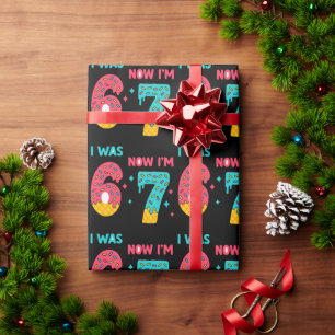 meme 6 7 Funny for Kids Wrapping Paper