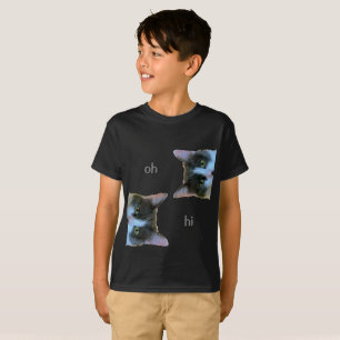 Meme cat says oh hi and ok, bye T-Shirt