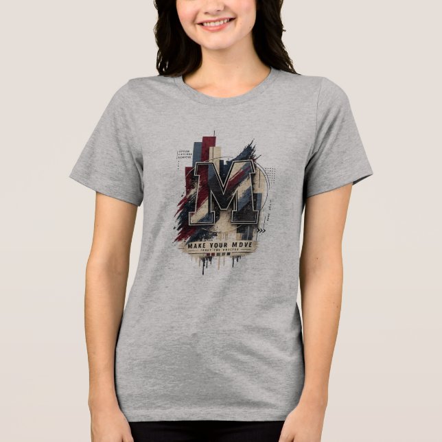 Meme Designs – Funny Relatable Humour Collection Tri-Blend Shirt (Front)