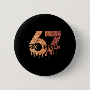 Meme Funny 6 7 Six Seven Black History Month Men W Cm Round Badge