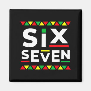 Meme Funny 6 7 Six Seven Black History Month Men W Magnet