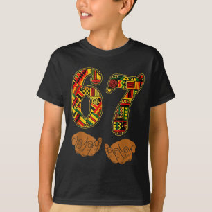 Meme Funny 6 7 Six Seven Black History Month Men W T-Shirt