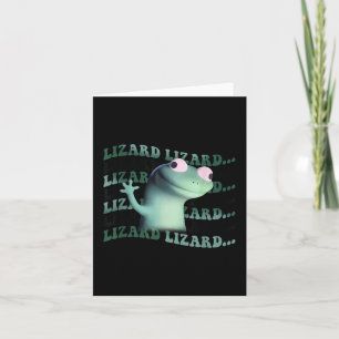 Meme Funny Weirdcore Animal Women Men Lizard Lizar Card