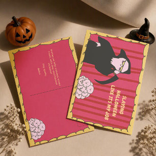 Meme Halloween Cute Grim Reaper Postcard