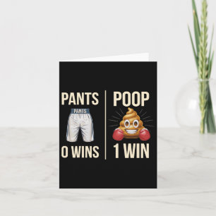 Meme Poop Toilet Humor Poop Funny Saying Pants 0 P Card