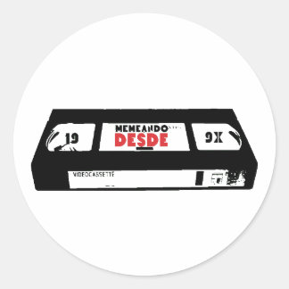 Memeando Desde 199X Retro Hispanic Heritage Month Classic Round Sticker