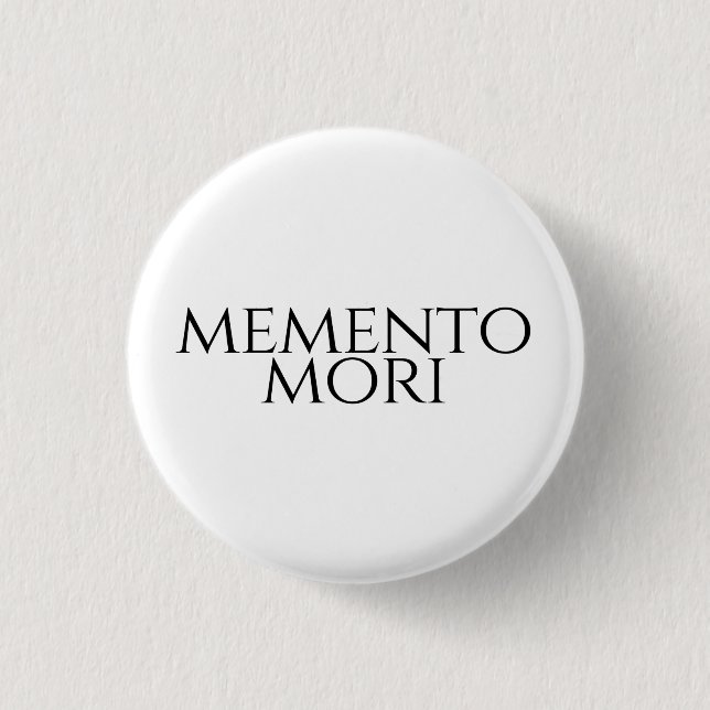 Memento Mori 3 Cm Round Badge (Front)