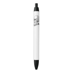 Memento mori black ink pen