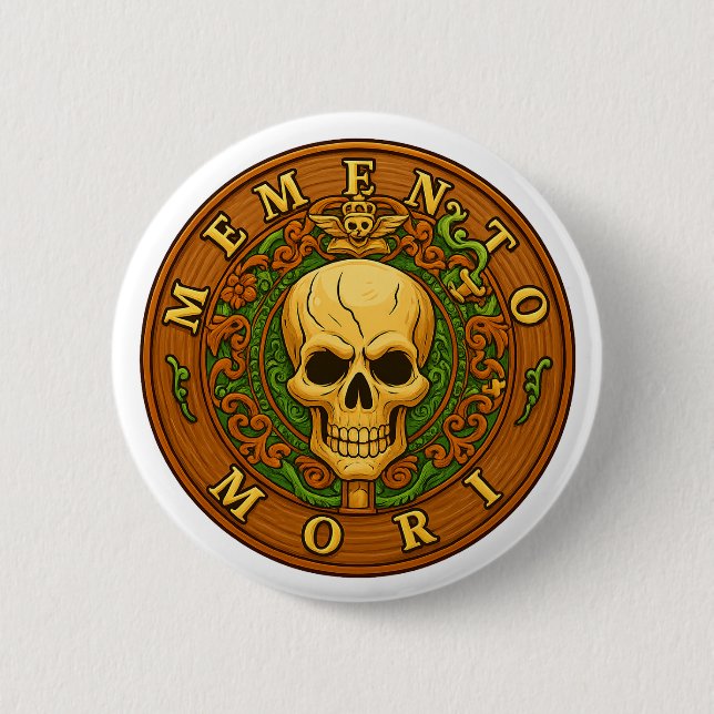 Memento Mori Button by Phil Elmore (Front)