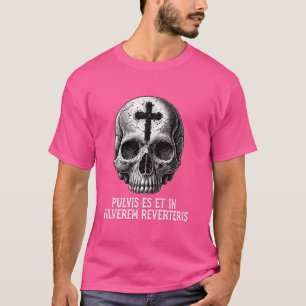 Memento Mori Catholic Crucifix Traditional Latin M T-Shirt