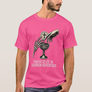 Memento Mori Catholic Eucharist Traditional Latin T-Shirt