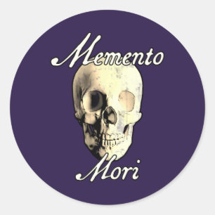 Memento Mori Classic Round Sticker