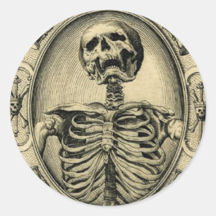 Memento Mori Classic Round Sticker